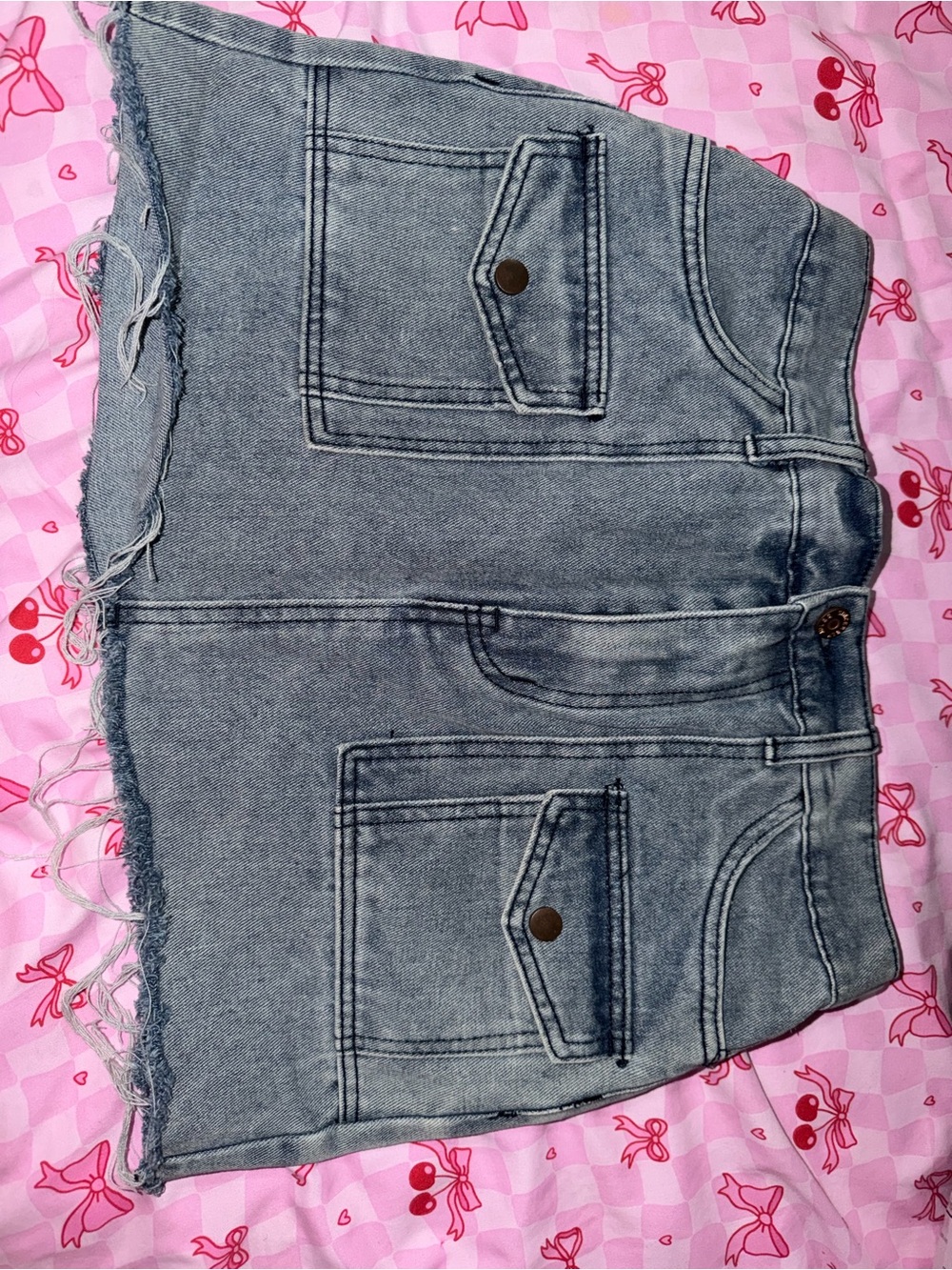 Sincerely Jules Gray Denim Mini Skirt